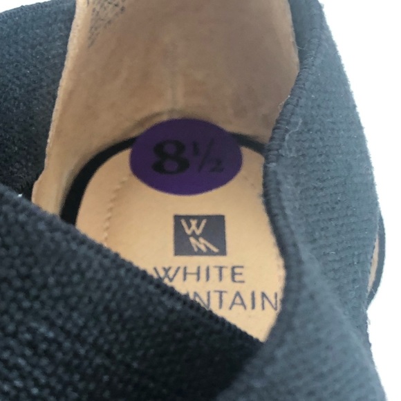 White Mountain Peep-toe espadrille wedge 8 1/2 - Picture 5 of 8